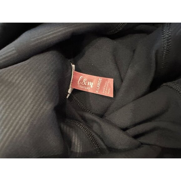 L&M Womens Black Capri Workout Leggings Size XL - Picture 3 of 5